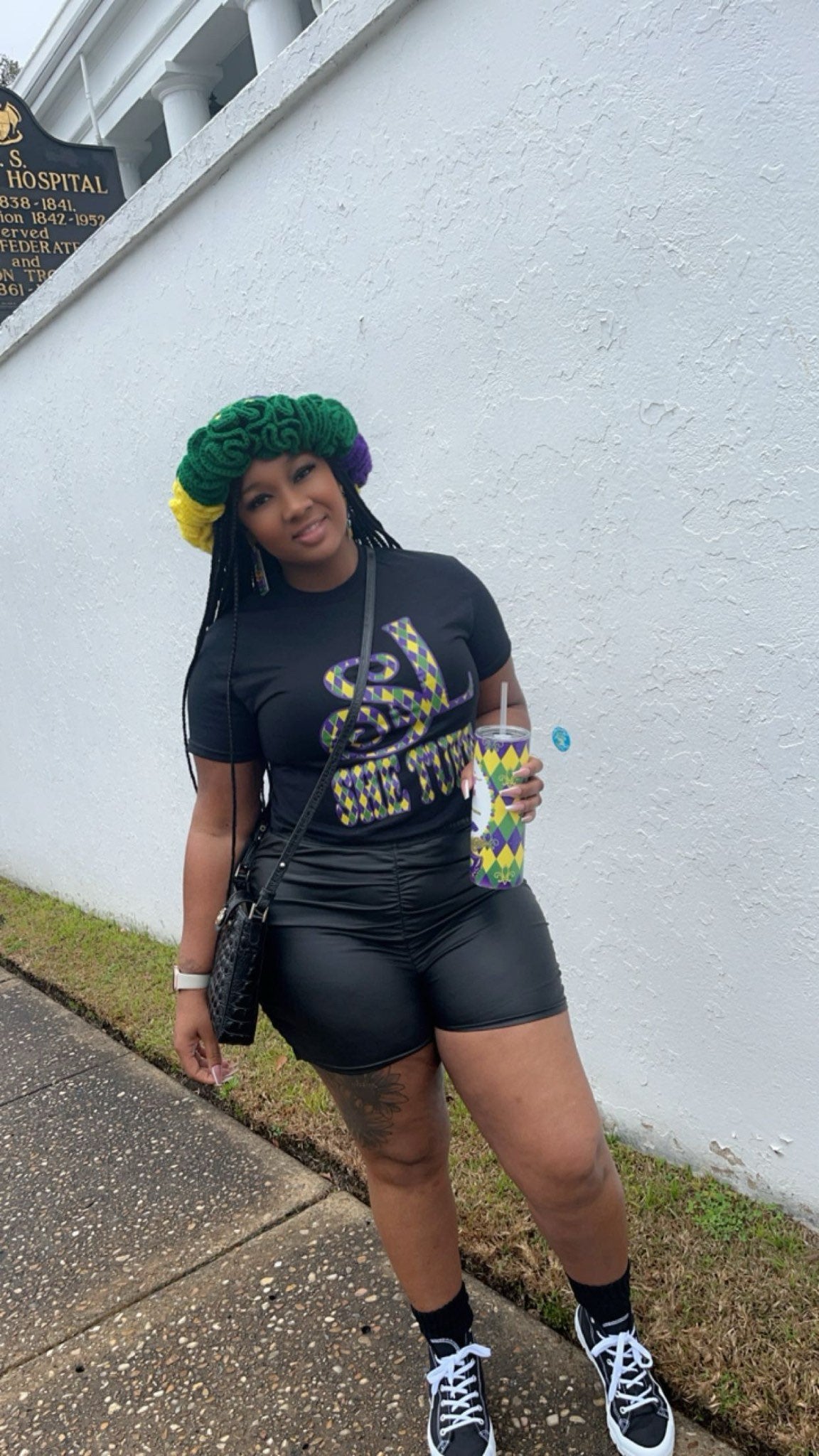 Black She Tuff Mardi Gras Shirt