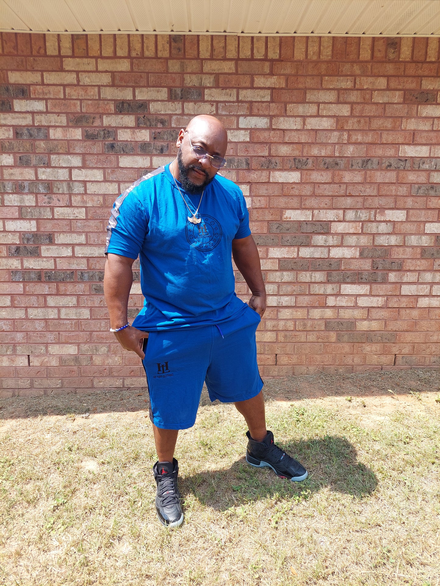 Blue He Tuff Short Set