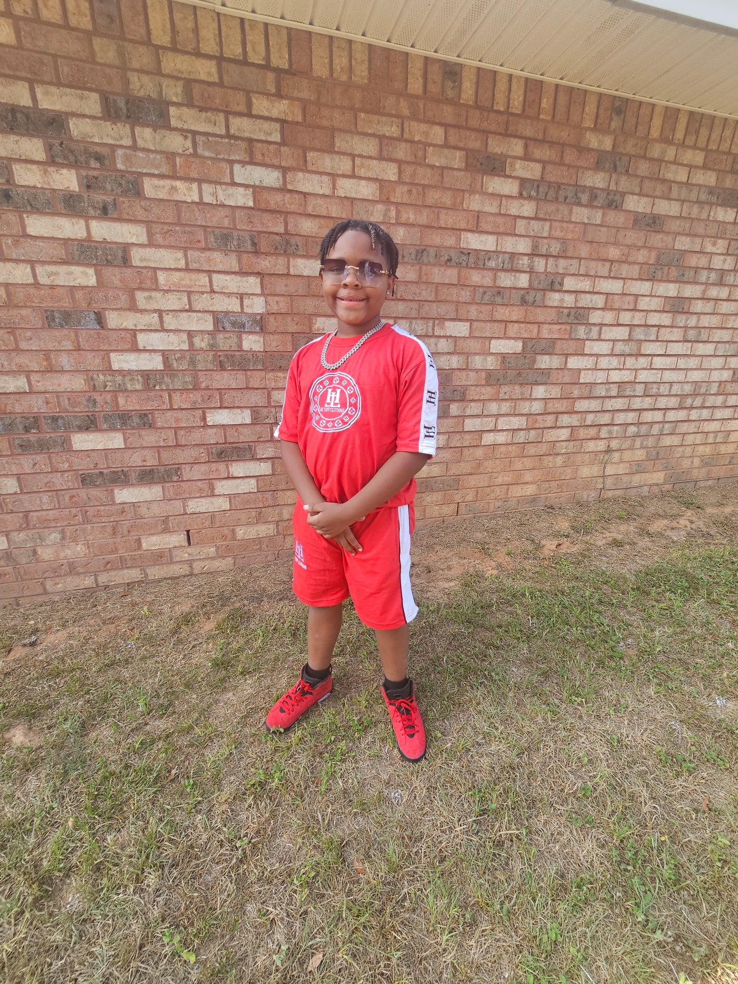 Red He Tuff Short Set