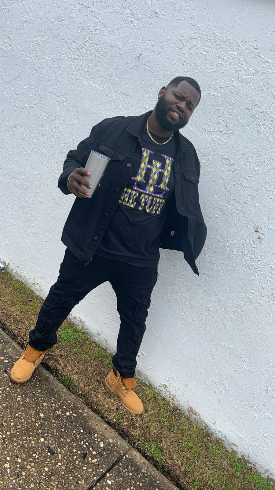 Black He Tuff Mardi Gras Shirt