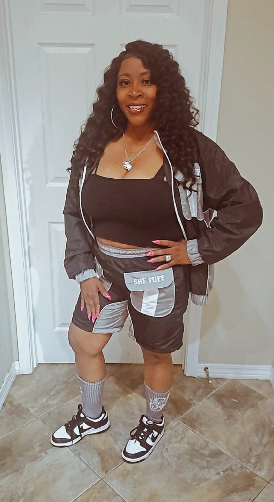 Black, Grey, & White She Tuff Suit