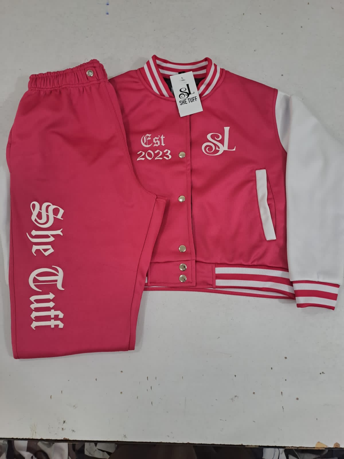 Pink She Tuff Suit