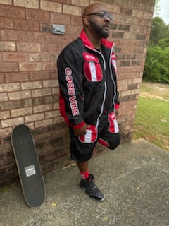 Black,Red,&White He Tuff Suit