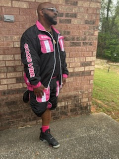 Black,Pink,& White He Tuff Suit