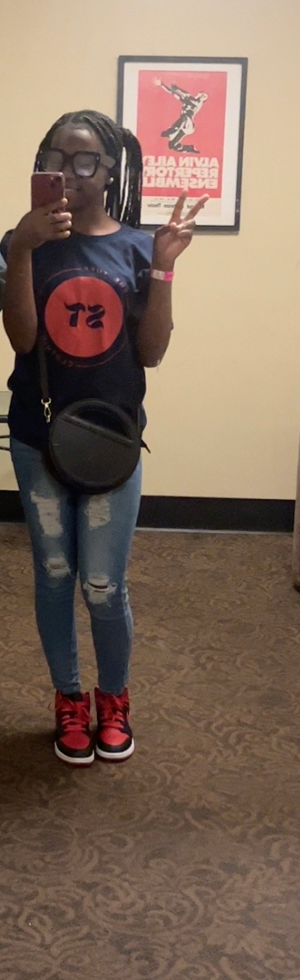 BLUE/RED SHE TUFF SHIRT