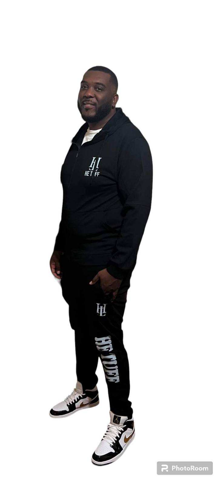 Black and White He Tuff Sweatshirt