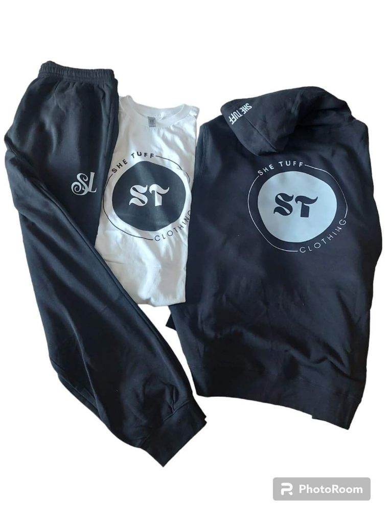 Black and White She Tuff Sweatshirt