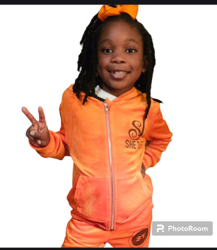 Orange and Brown She Tuff Sweatsuit