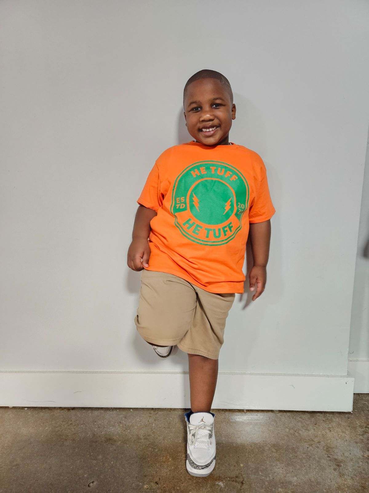 Orange/Green He Tuff Shirt
