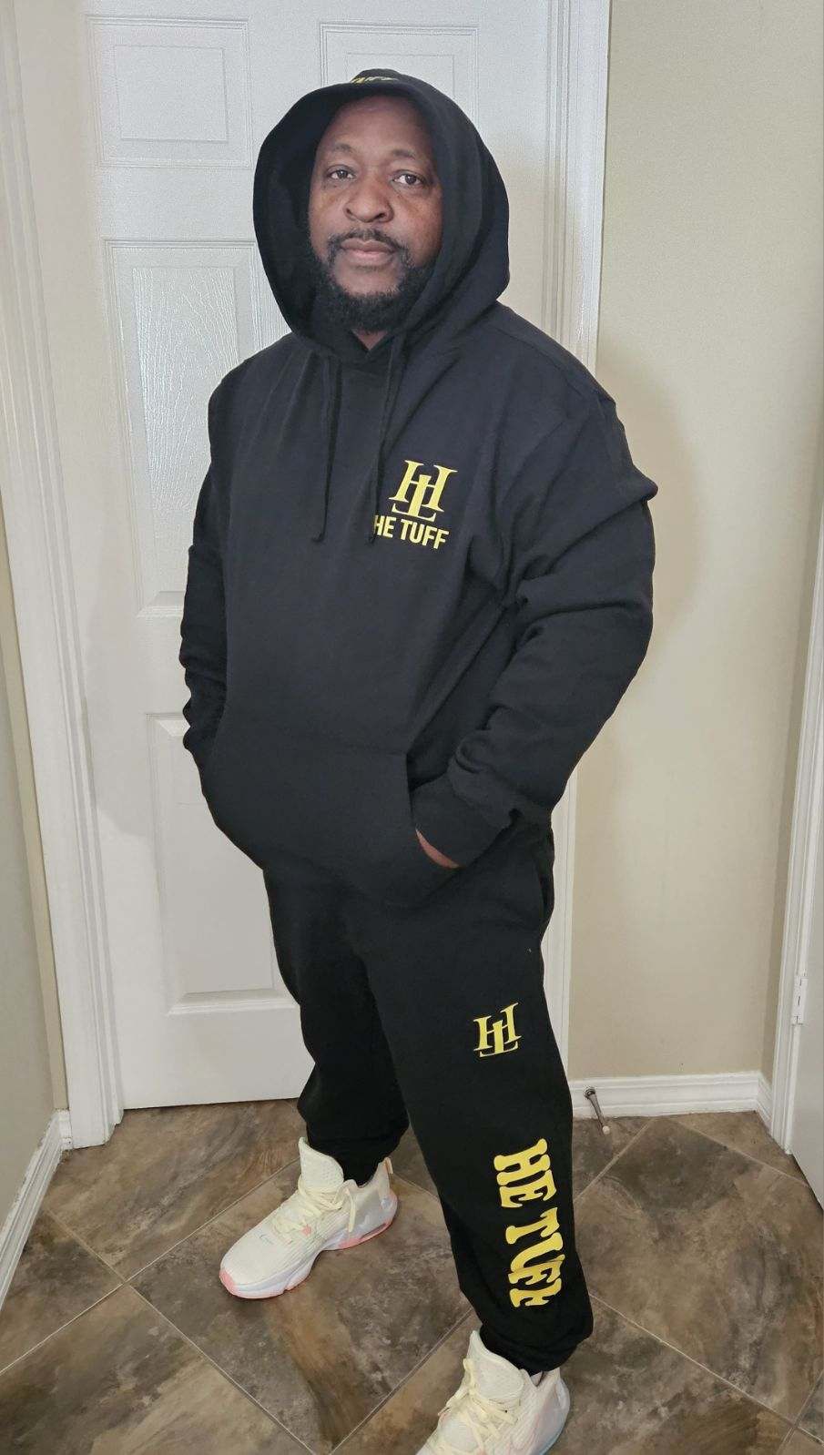 Black & Gold He Tuff Sweat Suit – SHE AND HE TUFF CLOTHING