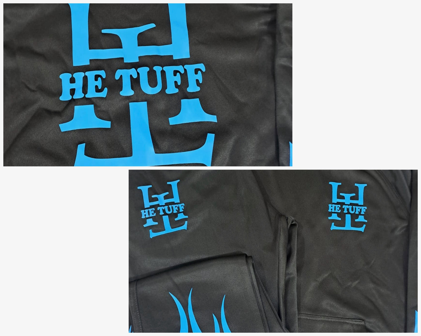 Black & Blue Flame He Tuff Suit